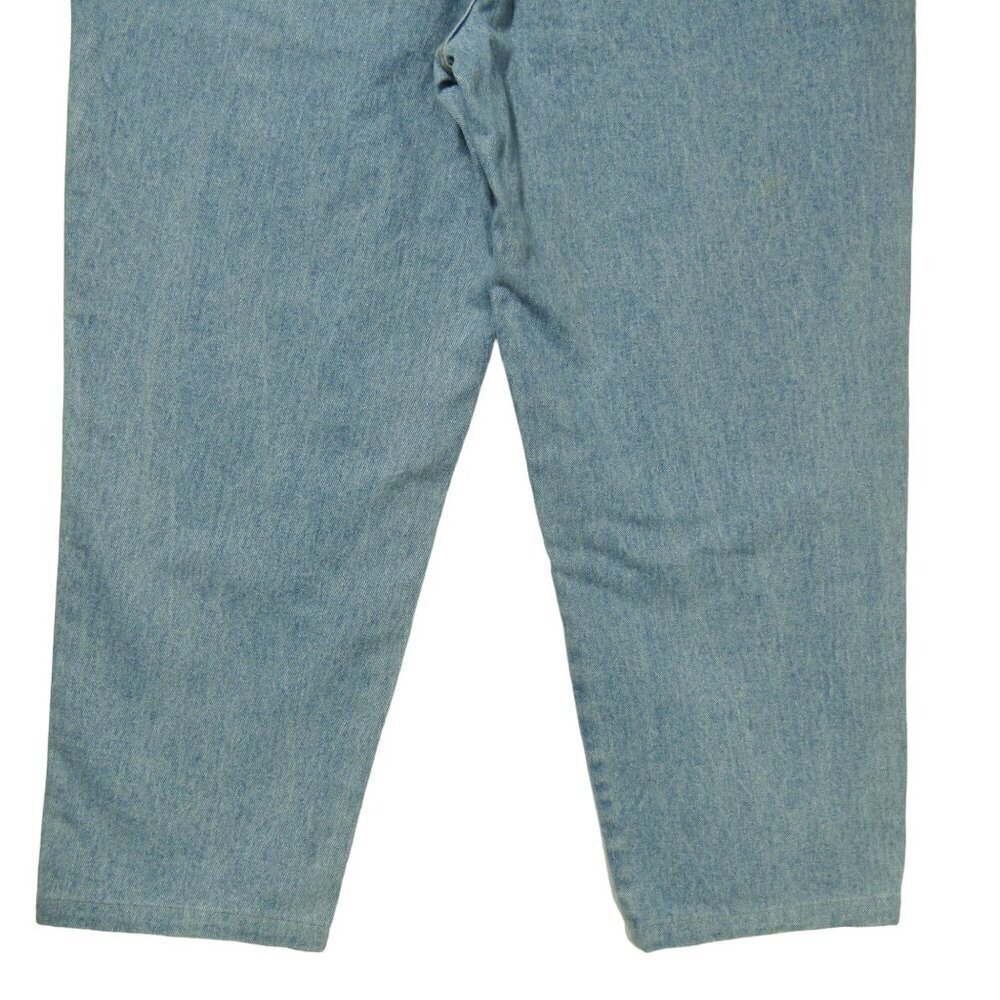 VTG 90s BARREL 10 High Waist Blue Jeans Crop Light Wash Mom Tapered Relaxed - Picture 6 of 9